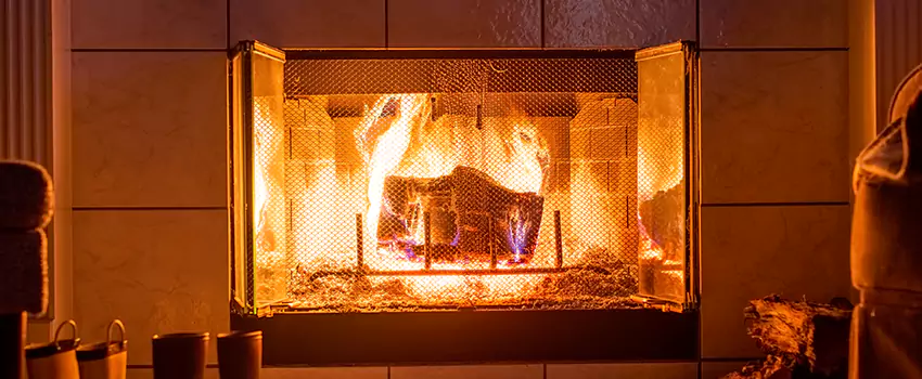 Mendota Hearth Landscape Fireplace Installation in Industrial Annex, California